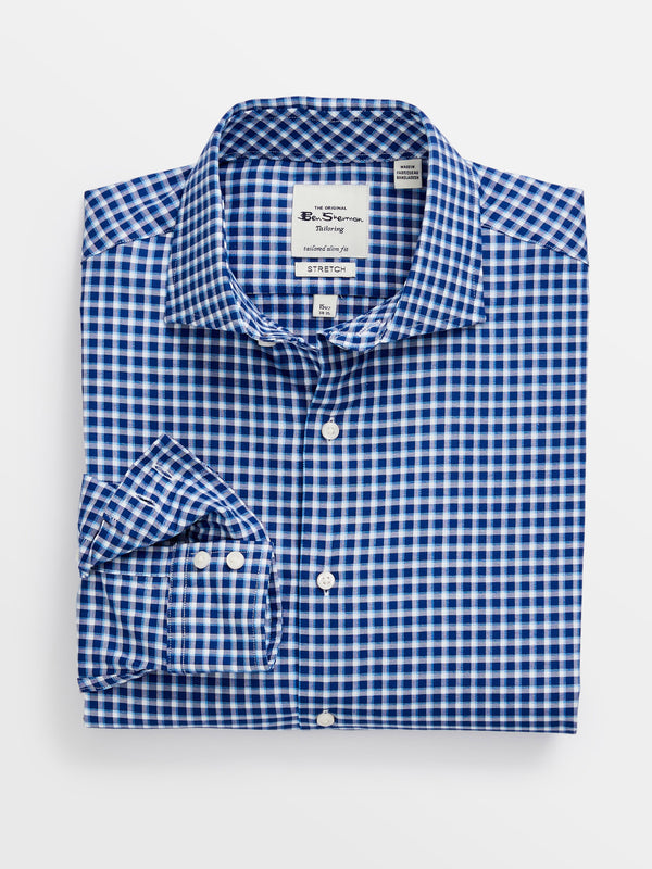 Pinpoint Check Slim Fit Dress Shirt ...